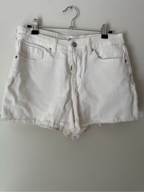 Abound White High-Rise Cutoff Denim Shorts
